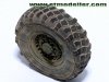 E.T. Model ER35-045 Modern US M1083 FMTV Standard Cargo Truck Weighted Road Wheels For TRUMPETER 1/35